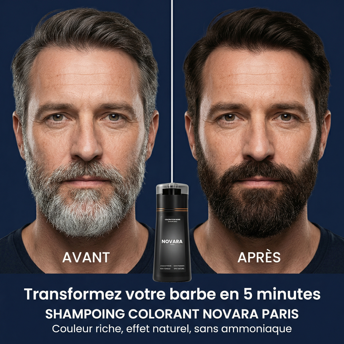 Shampoing colorant instantané Homme